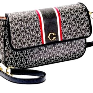 C. Wonder Carla Signature Flap Vegan Leather Cross